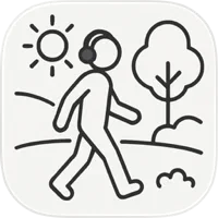 WalkTalk app icon showing a person walking outdoors